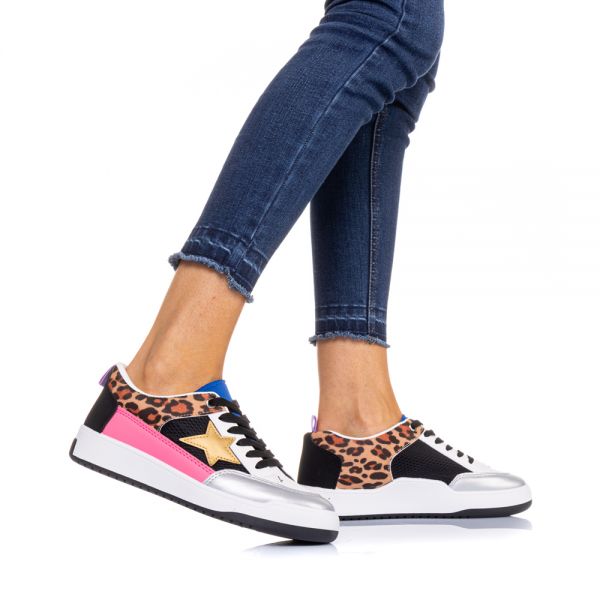 Pantofi sport dama Misi leopard